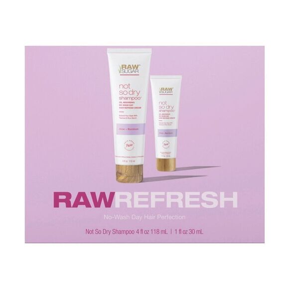 RAW SUGAR - NWT Raw Refresh "Not-So-Dry" Shampoo Gift Set (1-4 oz + 1-1 oz) - Picture 7 of 10